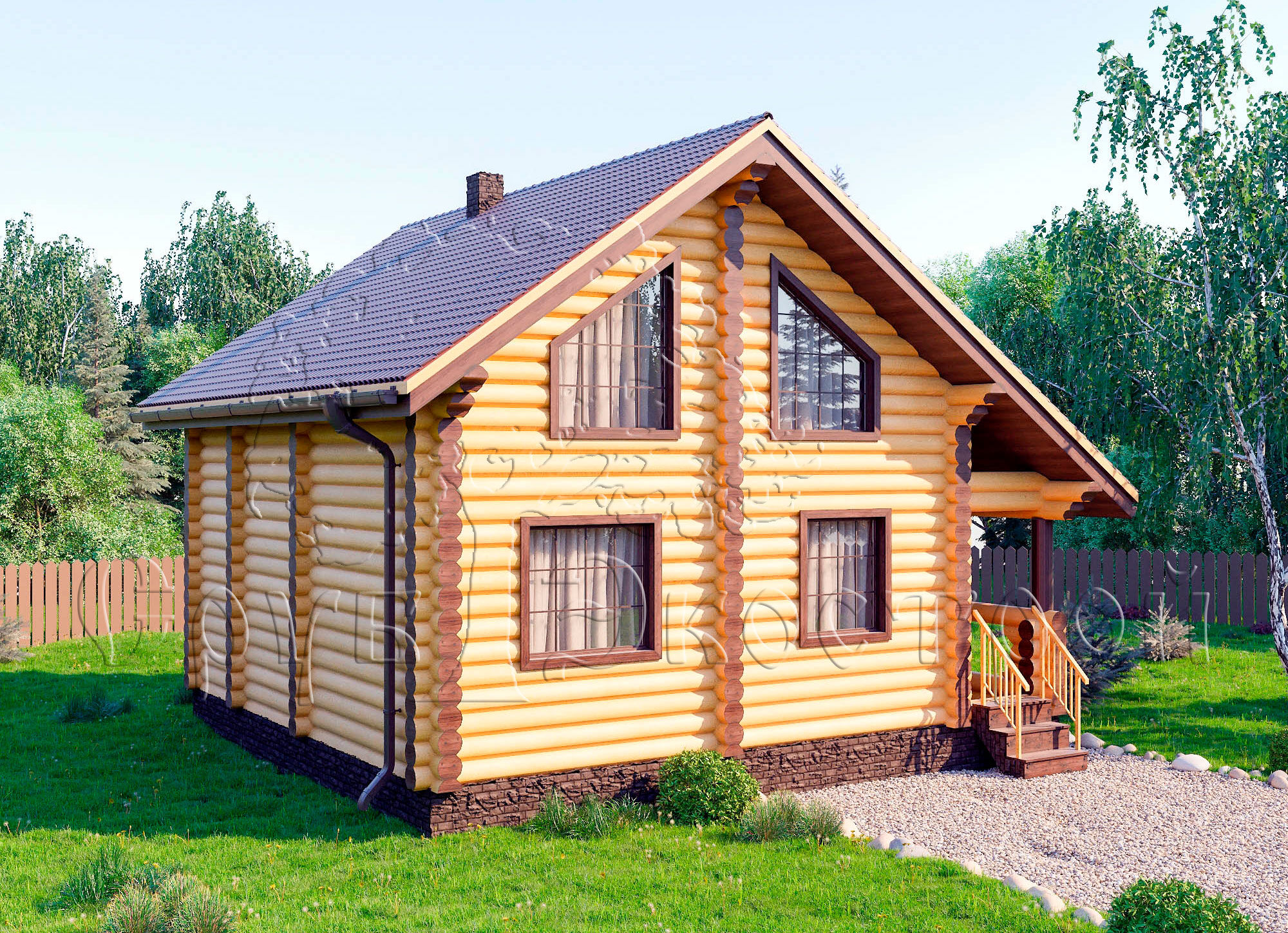 Деревянный дом «Азов» - 104 кв.м. вид 4